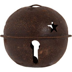 Clayre & Eef Kersthanger Bel Ø 5x4 cm Bruin Metaal
