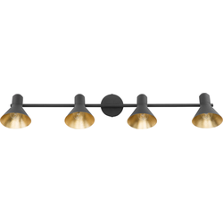 Beliani MERSEY - Plafondlamp-Zwart-Staal