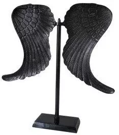 Vleugels op Standaard - XL - Zwart - 