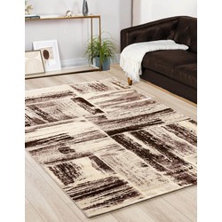 Modern vloerkleed - Lima Designer Bruin - 160 X 230 CM