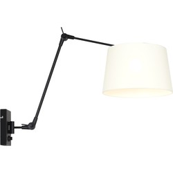 Moderne Wandlamp Luxora Wit