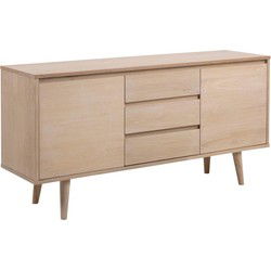 Dressoir - Wit Eiken - 150x40x75cm - Rosta