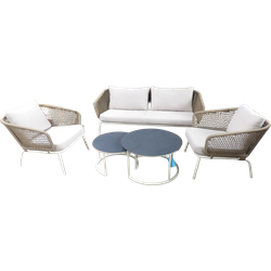 Eagle loungeset oyster incl. natural taupe kussens