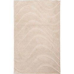 Lina Luxe Badmat – Fluffy - Hotelkwaliteit – Wasbaar & Anti-slip – 100% Polyester, Soft Touch – Beige- 67x110 CM