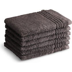 PHLOX Washandjes Set 16x21 cm - 6 stuks - 600 g/m2 Zacht Katoen - Supreme Collectie - Antraciet