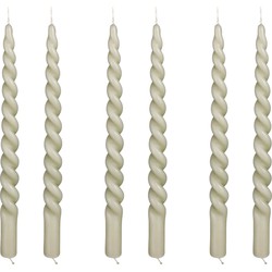 Mica Decorations Twist Dinerkaars - Set van 6 - H29 x Ø2,2 cm - Lichtgroen