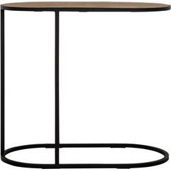 DTP Home Laptop table Terra NATURAL,60x65x35 cm, oval, recycled teakwood