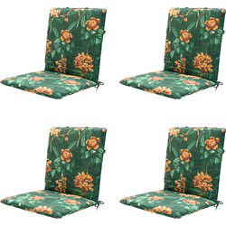 Madison -  Stapelstoelkussen Lua green - Ca. 97x49 cm - Set van 4