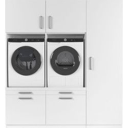 Wasophoogte Wasmachine Kast Kyoto – Pure Wit