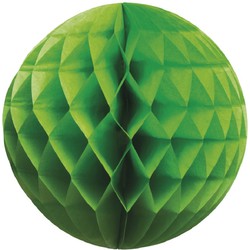 Kerstboomversiering 1x groene kerstballen van papier 10 cm - Kerstbal