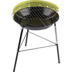 Houtskool Barbecue - rond - D33 x H43 cm - groen - BBQ - driepoot - Houtskoolbarbecues