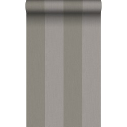 Origin Wallcoverings behang strepen taupe grijs - 53 cm x 10,05 m - 347013