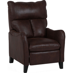 ROYSTON  - TV-fauteuil - Donkerbruin - Kunstleer