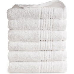 PHLOX Handdoeken Set 50x100 cm - 6 stuks - 600 g/m2 Zacht Katoen - Supreme Collectie - Wit