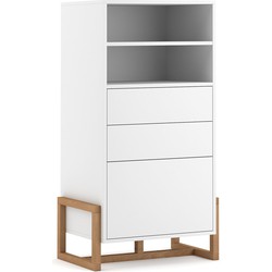 Buffet Hoog 1 deur 2 laden 2 vakken L63 cm - Oslo