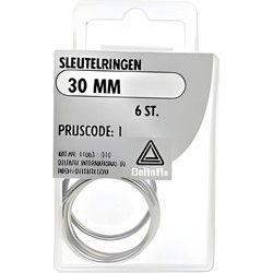 Sleutelringen 30mm 6st