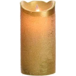 Gouden nep kaars met led-licht 15 cm - LED kaarsen