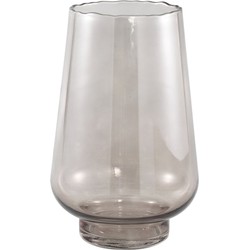 PTMD Dexa Windlicht - 13,5 x 13,5 x 22 cm  - Glas - Grijs
