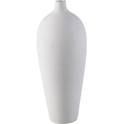 PTMD Vaas Cavinn - 18x18x44 cm - Keramiek - Wit