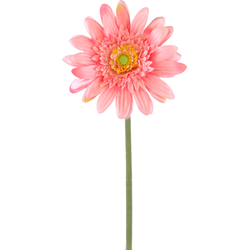 Greenmoods Kunstbloem Gerbera - Gerbera jamesonii - Nep plant - 1 Stuk - 53cm - Roze