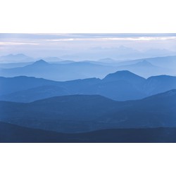 Sanders & Sanders fotobehang bergen landschap blauw - 400 x 250 cm - 611916