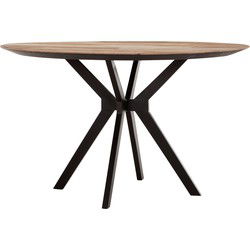 DTP Home Dining table Metropole round,78xØ130 cm, recycled teakwood