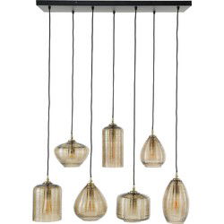 AnLi Style Hanglamp 4+3L Stripe glass horizontal