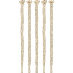 Esschert Design Fakkellonten - 5x stuks - 20 cm - lontjes - Fakkels