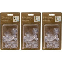 36x Ophangmateriaal zuignappen voor kerstverlichting - Kerstbalhaakjes