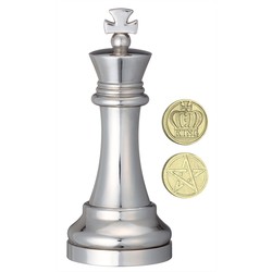 Eureka Cast Chess Puzzle - King - Silver