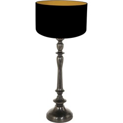 Anne Light and home tafellamp Bois - zwart - metaal - 30 cm - E27 fitting - 3983ZW