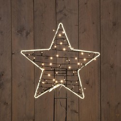 Smd Star With Led Inside 55 cm 30 cm Stick240 Led Warm White