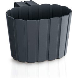 Prosperplast Muur plantenpot hangend - 29 x 21 x 13 cm - grijs - Plantenbakken