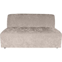 PTMD Lujo Sofa White Fiore Fabric 2 Seater Element