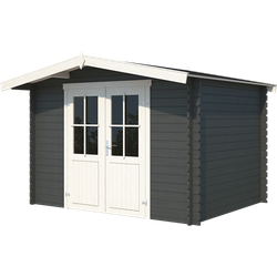 Blokhut Baltimore 292x230 Carbon Grey-Wit