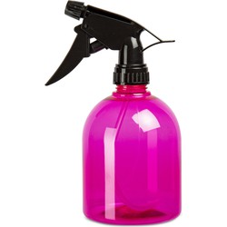 Plantenspuit met een inhoud van 500 ml - transparant roze - verstuiver - 18 cm - kunststof - Plantenspuiten