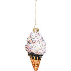 Xmas Hanger - Icecream - Glass - 5,5x5,5x12cm