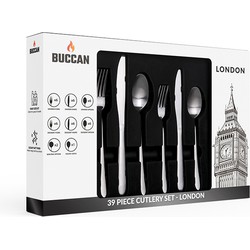Buccan - Bestekset - London - 39 delig - Zilver