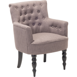 Beliani ALESUND - Fauteuil-Beige-Polyester