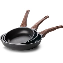 Rosmarino Black Line Koekenpannenset 20/24/28 cm - Pannenset inductie