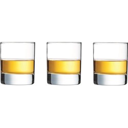 12x Stuks tumbler whiskyglazen/drinkglazen 200 ml - Whiskeyglazen