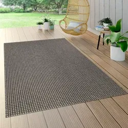 Binnen & Buitenkleed Warilia - Antraciet - 80x150 cm