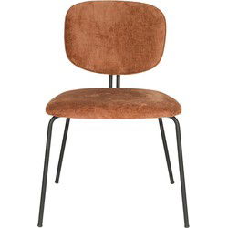 Eetkamerstoel Terra Stof - Zithoogte 47cm - 59x50x78cm - Bouton - Set van 2
