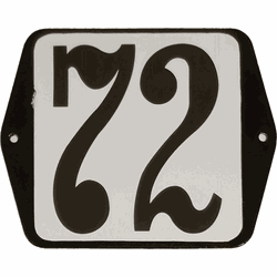 Hausnummer Standardnummer 72 - Warentuin Mix