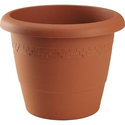 Hega Hogar Bloempot/plantenpot - D50 cm x H41,5 cm - terra cotta - Plantenpotten
