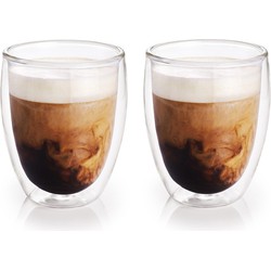 Koffiekopjes/theeglazen - 2x stuks - 300 ml - Barista - Dubbelwandige glazen - Koffie- en theeglazen