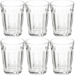 Set van 18x stuks water/sap glazen Lorenz 250 ml van glas - Drinkglazen