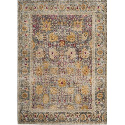 Safavieh Traditioneel Geweven Binnen Vloerkleed, Granada Collectie, GRA350, in Licht Grijs & Multi, 201 X 274 cm