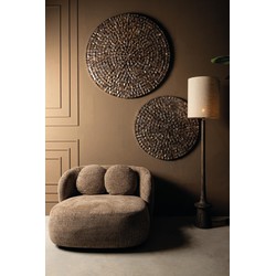 PTMD Wandpaneel Nikael - 120x3x120 cm - Polyester - Brons