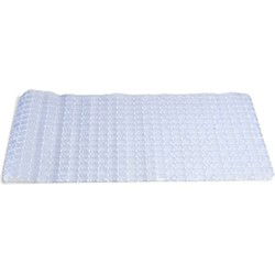 Arte r Badmat - transparant - vierkant patroon - 69 x 39 cm - Badmatjes